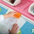 Step2 2in1 Pink Toy Storage Box & Art Lid Plastic Toy Chest