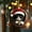 E, variant on Cute Cat with Christmas Hat Hanging Pendant - 3.15 in Acrylic 2D Flat Christmas Tree Decoration, for Home Holiday Tree Window Car Indoor Outdoor Decor
