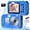 Blue, variant on SEREE Waterproof Camera 4K UHD 64MP 16X Digital Zoom Compact Digital Underwater Camera with 16GB Card