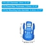thumbnail image 2 of Unique Bargains 3mm Clip Support de Diode Électroluminescente Claire, Lampe LED Douille Bouchon de Protection Bleu 20 Pack, 2 of 4