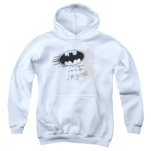 Batman - I Am Vengeance - Youth Hooded Sweatshirt - Medium