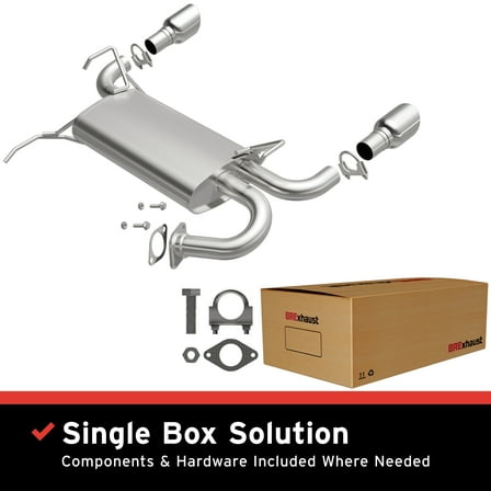 BRExhaust OE Replacement Exhaust Muffler Kit 108-0030: Compatible with 2003-2007 INFINITI G35 3.5L