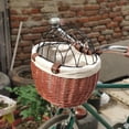 thumbnail image 4 of Durable Pets Cat Dog Front Basket Holder Frame Bikes Picnic Brown, 4 of 8