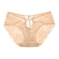 thumbnail image 1 of Gibobby Pantaleta Corte Frances de Algodón Encaje de mujer Sexy Encaje transpirable Ahueca hacia fuera y las nalgas Bragas breves puras(G,Talla única), 1 of 4