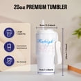 thumbnail image 2 of Elegant Beautiful Text Raleigh North Carolina Of Blue And Red Colors, 20oz Tumbler, 2 of 7