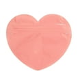 thumbnail image 3 of 2 Pack Heart Shaped Jewelry Pouch Resealable Bag Mini Cosmetic Bag Small Item Organizer Valentine's Day Gift Bags 4x3.5 Inch Red, 3 of 6