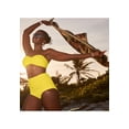 thumbnail image 6 of Swimsuits for All Women's Valentine Ruched Bandeau Bikini Top, 6 of 6