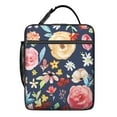 thumbnail image 5 of Cooler Lunch Bag with Floral Print – Thermal Waterproof Tote, Reusable Bento Box Carrier for Women, Men & Campers, 5 of 5