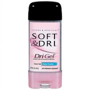 Soft & Dri: Dri Gel Clear Gel Baby Powder Anti-Perspirant/Deodorant, 3 oz