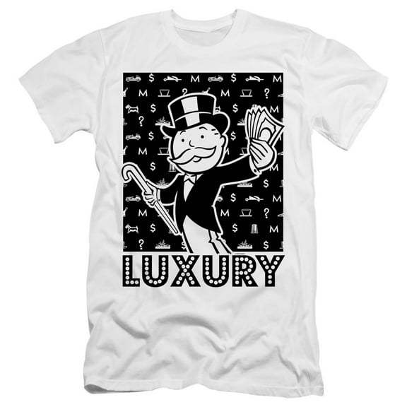 Monopoly Luxury S/S Adult 30/1 T-Shirt White