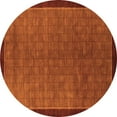 thumbnail image 1 of Ahgly Company Indoor Round Abstract Orange Modern Area Rugs, 7' Round, 1 of 4