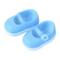 thumbnail image 4 of Almencla Doll Shoes Costume Accessories Dollhouse for Ob11 Action Figure Body 1/12 Dolls Dress up Silicone Miniature Shoes Tiny Shoes Blue, 4 of 8