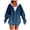 Navy, variant on Zip Up Hoodie Women Sevevn Women's Full Zip Up Hoodie Long Sleeve Hooded Sweatshirts Pockets Jacket Coat for Women