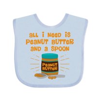 Inktastic Peanut Butter Spoon Boys or Girls Baby Bib