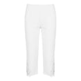 thumbnail image 6 of Ghalytn Plus Size Capri Leggings Women L-5XL, Elastic Waist Cropped Pants with Lace Hem, 6 of 6