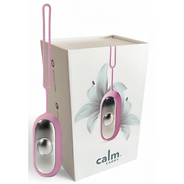 Dispositivo de ayuda para dormir CalmCarry Glowco recargable por USB, rosa