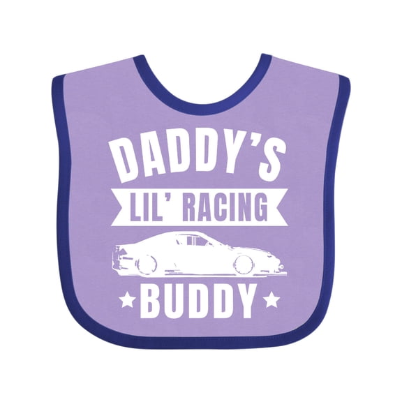 Inktastic Daddys Lil Racing Buddy Boys or Girls Baby Bib