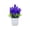 Dark Purple, variant on 1-Pack Small Fake Potted Plants, Artificial White Rose Potted Plant, Mini Faux White Flower Greenery , Decorative Fake Plant for Tabletop, Home, Office and Bathroom Indoor Decoration