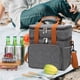 thumbnail image 1 of Large Capacity Waterproof Double-layer Insulated Bag Insulation And Freshness Clashing Color Picnic Bag Multifunctional Outdoor Handbag, 1 of 6