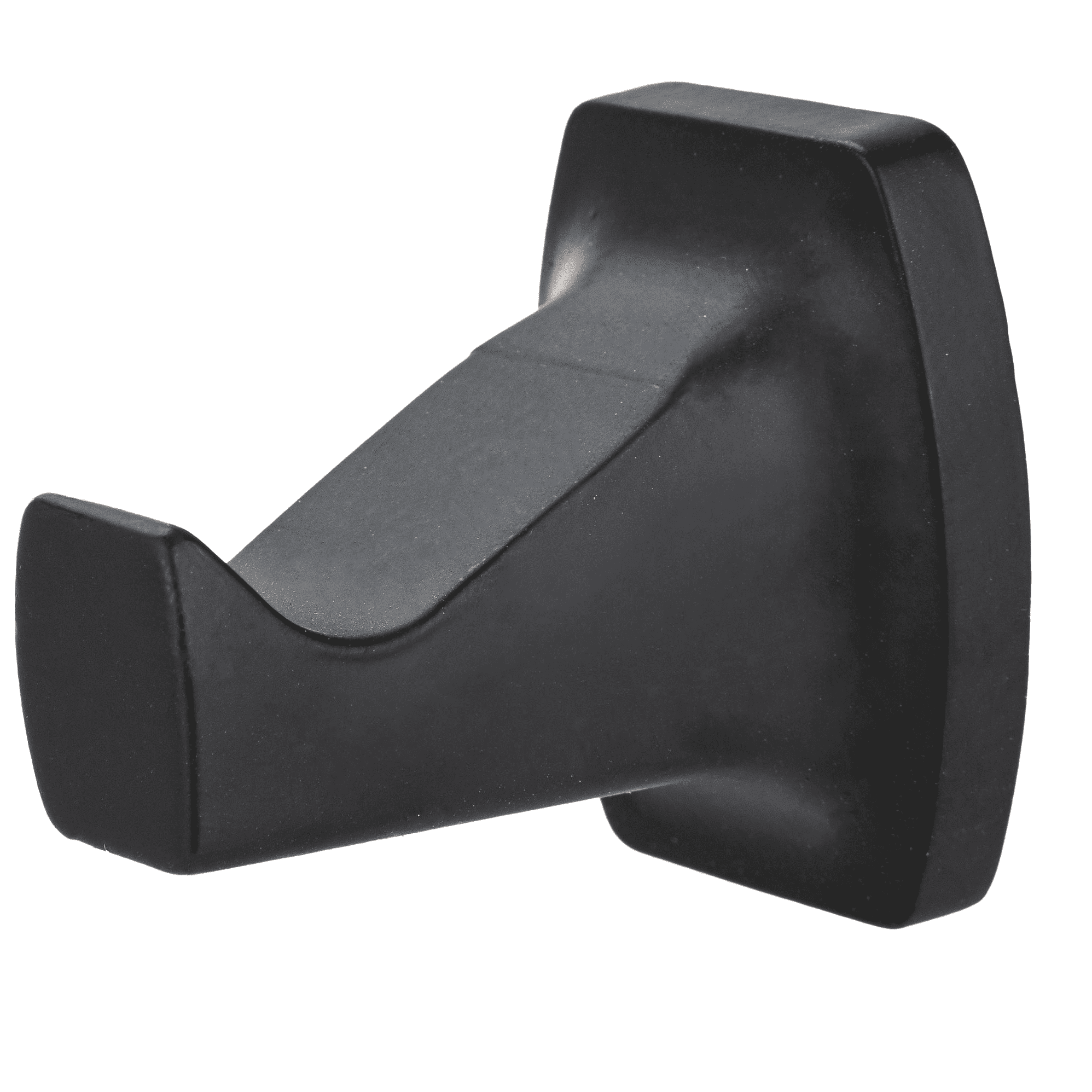 Mainstays Square Style 4 Piece Wall Mount Steel Towel Holder Bath Hardware Set, Matte Black, Horizontal Orientation