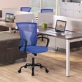 thumbnail image 7 of Mesh Office Chairs with Wheels, Home Offices Desk Chairs Comfy, Computer Chair, Rolling Chair, Adjustable Chair, Suitable for Office,Home, Bedroom, Study, Blue, 7 of 7