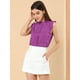 thumbnail image 2 of Blusa elegante Allegra K Sin mangas Vintage de 1950 para Mujer Violeta vivo XL, 2 of 6