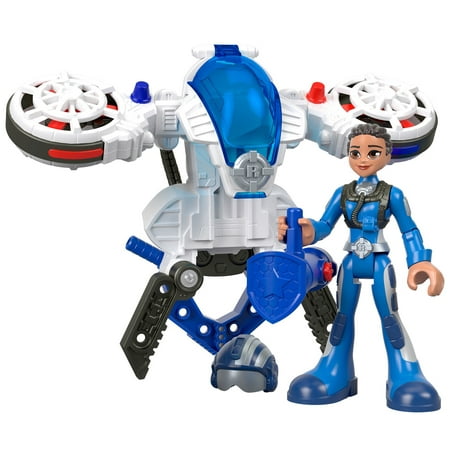 Rescue Heroes Sky Justice & Hover Pack, Black Character Figure