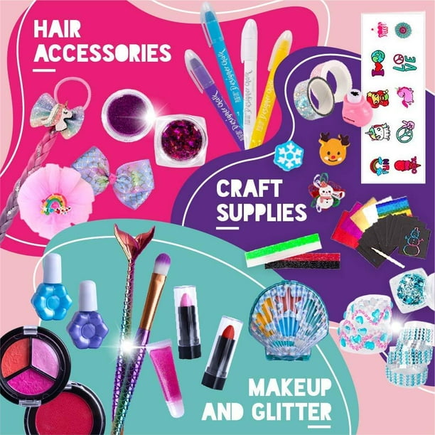 purple-ladybug-2020-advent-calendar-for-girls-with-24-unique-gifts-unicorn-amp-mermaid-themed-items-hair-accessories-jewelry-crafts-amp-more-great-christmas-countdown-calendars-walmart-com