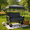 Gray, variant on LuckyNote 3-in-1 Folding Wagon with Bench Seat & Canopy, 500 lbs Heavy Duty All-Terrain Cart for Camping Beach, Gray