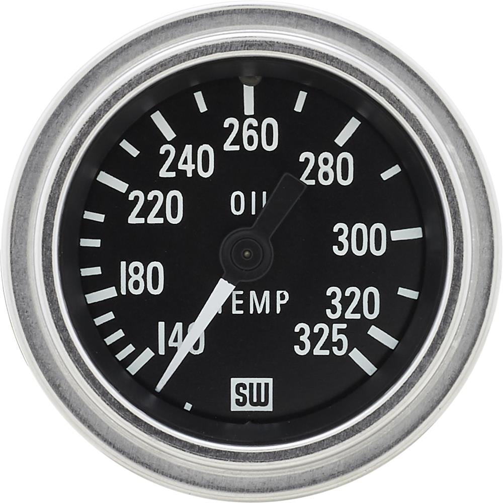 Stewart Warner 82308 Deluxe-Series Oil Temperature Gauge 2-1/16 in