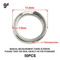 thumbnail image 1 of Stainless Steel Split Ring Fishing Connector Double Split Snap Lure Accessories, 1 of 9