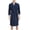 Navy, variant on Mens Knit Lightweight Kimono Spa & Bath Robes for Men - Quick Dry Soft Loose Casual V-neck Sleepwear Nightgown