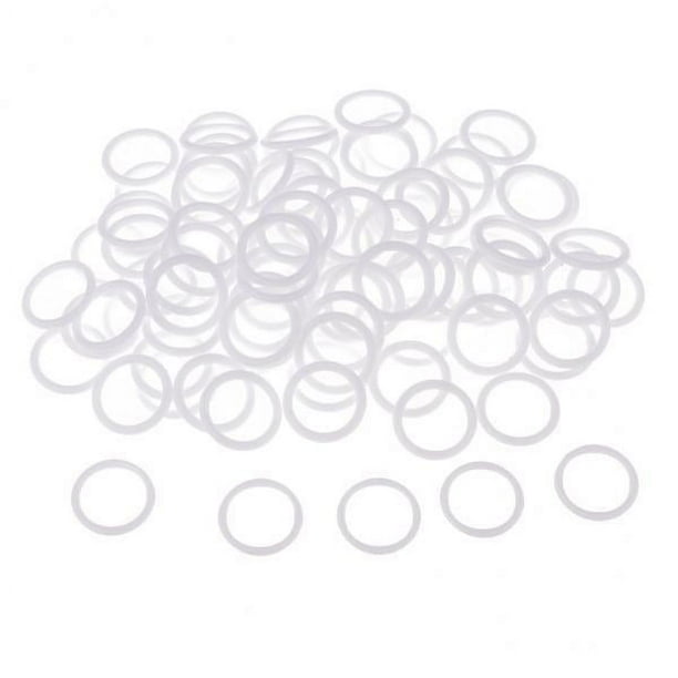 Paquete de 500 ganchos de nailon para ajustar la correa del sujetador y coser lencería (blanco) 6 piezas