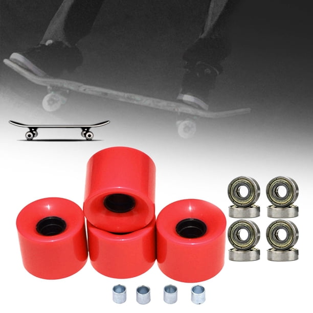 Ruedas de Patineta shamjiam 78A con Rodamientos Espaciadores Cubierta rojo