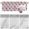 thumbnail image 3 of Kitchen Valances for Window, Summer Ocean Starfish Coral Light Filtering Rod Pocket Valance Curtain, Marine Life Seamless Short Curtains Window Topper for Bedroom Bathroom Living Room 42x12in, 3 of 9