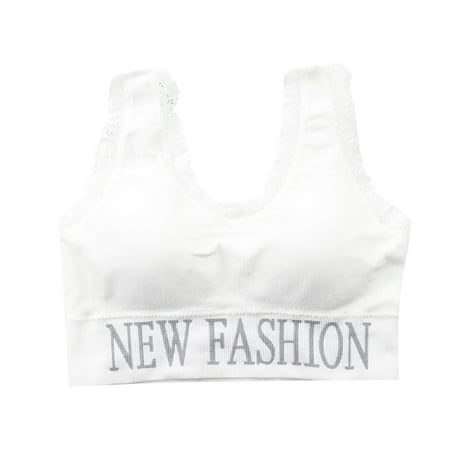 

Dadaria Sports Bras NEW FASHION Women Underwear Tube Top Color Matching Vest Sports Suspenders White Free Women