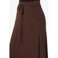 thumbnail image 5 of TheMogan Women's S~3X Drawstring Waist Pocket Drapey Jersey A-Line Long Maxi Skirt, 5 of 7