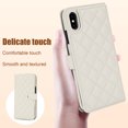 thumbnail image 3 of Allytechgroup Wallet Case for iPhone XR with Credit Card Slot, RFID Blocking PU Leather Case with Lanyard & Shoulder Strap & Kickstand Shockproof Bumper for Women Men, White, 3 of 8