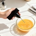 thumbnail image 4 of Safeglitz Black Cordless Stainless Steel Electric Mixer - Handheld Egg Beater Shaker, Rechargeable for Coffee, Cake, Home Baking, 4 of 5