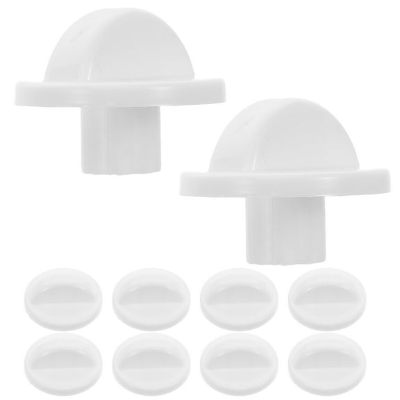 NICEXMAS 10Pcs White Fan Control Knobs Replacement Plastic Timer and Speed Adjustment