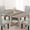 Gray, variant on Oval Drop Leaf Dining Table, Extendable Scalloped Edge Kitchen Table with Folding Sides, MDF Wood Dinner Table for Dining Room, Brown Red