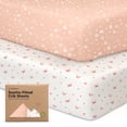 thumbnail image 1 of Sábanas para cuna KeaBabies de algodón orgánico, paquete de 2 unidades, para niños y niñas, 1 of 9