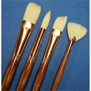 Princeton Brush 5400F-8 Best Refine Natural Bristle Oil and Acrylic Brush Flat 8