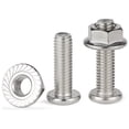 thumbnail image 3 of 2 Pcs 304 Stainless Steel Large Flat Head Hex Socket Set Screws for Machining Fittings M10x60mm., 3 of 4