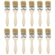 thumbnail image 1 of Pincel plano de cerda natural de 2.5 pulgadas con mango de madera 12 Pack, 1 of 5