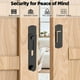 thumbnail image 4 of Cerradura de puerta corrediza de granero con giro de 180 grados para privacidad: cerraduras y pestillos seguros para puerta de granero, puerta para mascotas, baño, exterior, garaje, ventana（2pcs), 4 of 4