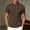 #0015-Brown, variant on Ceisia Soft Stretch Mock Neck Mens Solid Tees Short Sleeve Basic Casual Tops Slim Fit Blouse For Indoor Outdoor Daily Fashion Matching Looks Black L Gift