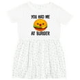 thumbnail image 3 of Inktastic You Had Me at Burger Girls Toddler Dress, 3 of 5