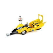 Speed Racer Shooting Star # 9 مع Speed X Figure ، أصفر - Auto World AWSS125 - 1 / 18 مقياس Diecast Model Toy Car