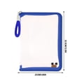 thumbnail image 2 of Bolsa para bolígrafos de malla transparente de gran capacidad, bolsa de almacenamiento liviana y duradera para útiles escolares, estuche organizador de papelería para estudiantes y profesionales, 2 of 4